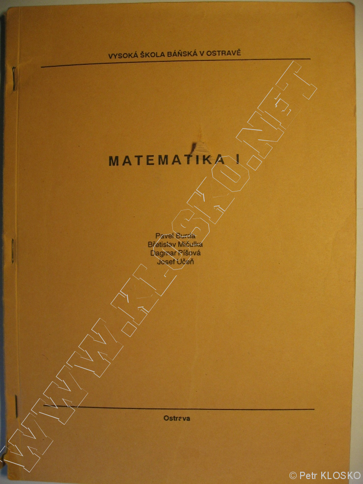 Detail - Bazar - skripta � Matematika I.