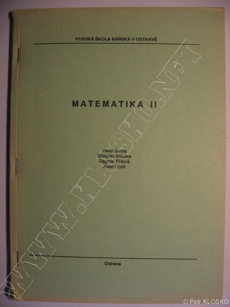 Detail - Bazar - skripta � Matematika II.