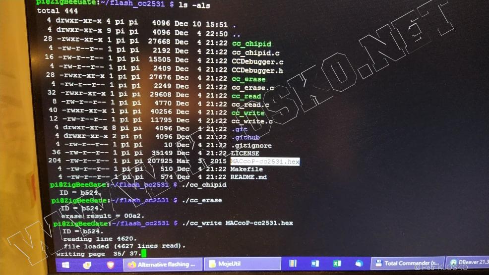 Detail - CC2531 flash screen
